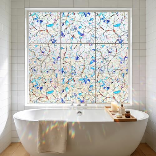 NINETREX Window Privacy Film, Rainbow Stained Glass Film, 17.5" x 157.4" - Image 4