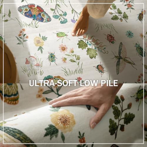 Machine Washable Kitchen Runner Rugs: 2'x10' Hallway Runner Stain Resistant Non Slip Low Pile Soft Indoor Carpet Runners for Hallways Entryway Kitchen Living Room Bedroom Bathroom Farmhouse - Image 5