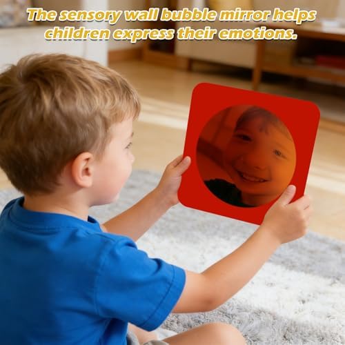 4 Pcs Sensory Wall Bubble Mirrors for Kindergarten Sensory Room - Image 6