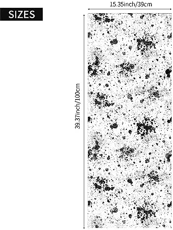 LiveInUrban Vintage Foxed Paint Silver Spots Antique Chrome Reflective Style Wallpaper, Grunge Peel and Stick Contact Paper for Wall Furniture Vanity Dresser Home Decor, 15.35"x39.37" - Image 6