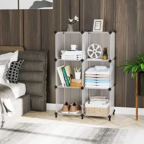 AWTATOS Closet Organizer, 6 Cube Storage Organizer, Closet Storage Shelves - Image 5