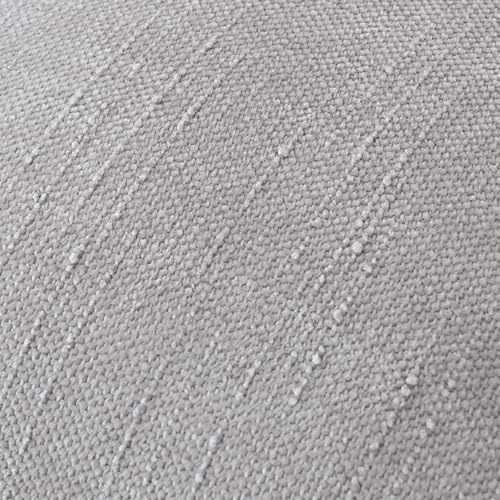 Set of 4 Soft Textured Decorative Throw Pillow Covers 22x22 Inch Cozy Farmhouse Cushion Cover Square Accent Pillow Cases for Bed Couch Sofa Living Room, Light Grey - Image 4