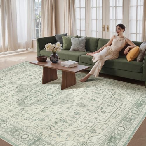 Rugxara 8x10 Area Rugs,Large Rugs for Living Room(Green) by Rugxara