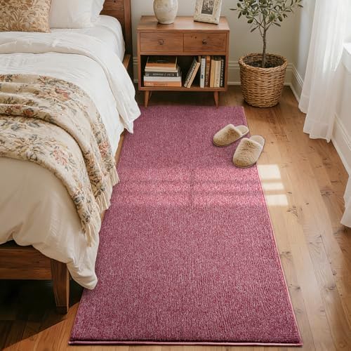 2x8 Red/White Runner Rug Non-Slip Washable Soft for Hallway Kitchen Bedroom - Image 2