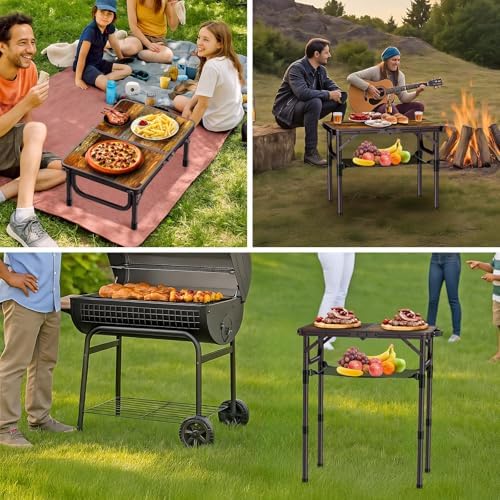 Anbte 2ft Camping Folding Table, 24" X 16" Aluminum Small Portable Table - Image 5