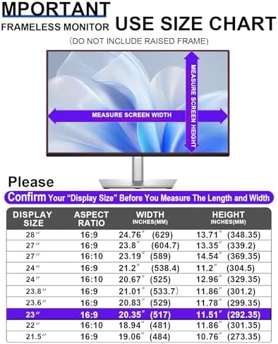 FILMEXT 2026 Upgrade 23 Inch Computer Privacy Screen Filter - Image 3