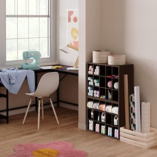 ClosetMaid 15 Cube Stackable Storage Organizer for Shoes, Bags, Crafts, Hobbies with Wood Shelves, for Closet, Entryway or Mudroom, Espresso - Image 6
