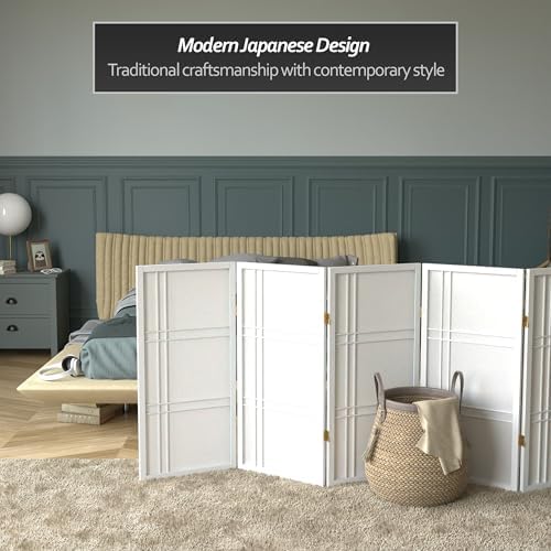 3 ft. Short Double Cross Shoji Screen - White - 6 Panels - Image 2