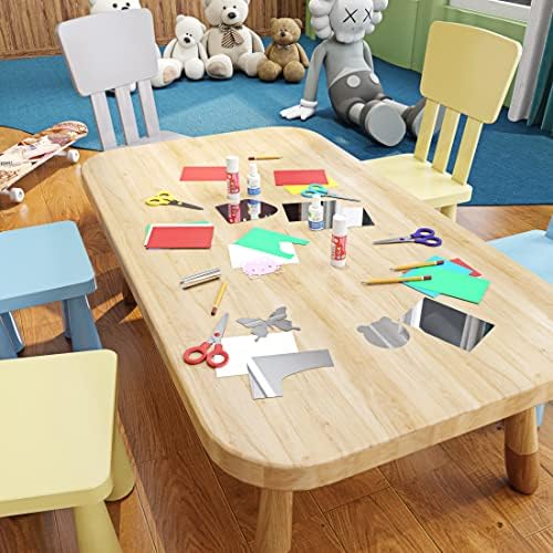 FunStick 12"x276" Self Adhesive Flexible Mirrors Sheets Non-Glass Mirror Stickers Reflective Safety Peel and Stick Mirror Stickers Paper Roll for Crafts Home Mirror Wall Decor - Image 6