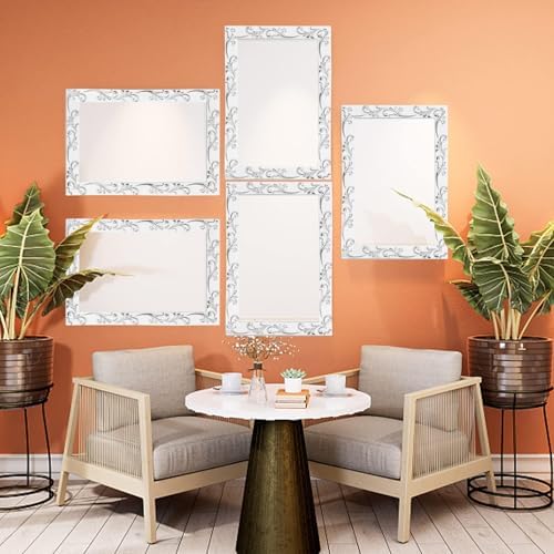 Duzzy Molding Trim Wall Trim, 16.4 Feet Self-Adhesive Flexible DIY Peel and Stick Crown Molding Ceiling Molding Suitable for Mirror Edge, TV Background Wall, Home Wall Decor (White and Silver) - Image 5
