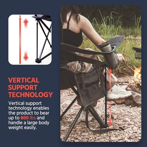 OUTSIDER Oversized Folding Camping Chair with Adjustable Lumbar Support 2pc - Image 6