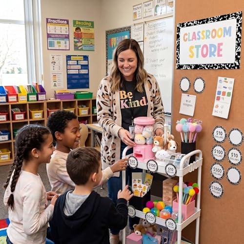 Gerrii Classroom Management Tool Classroom Store 3 Tier White - Image 2