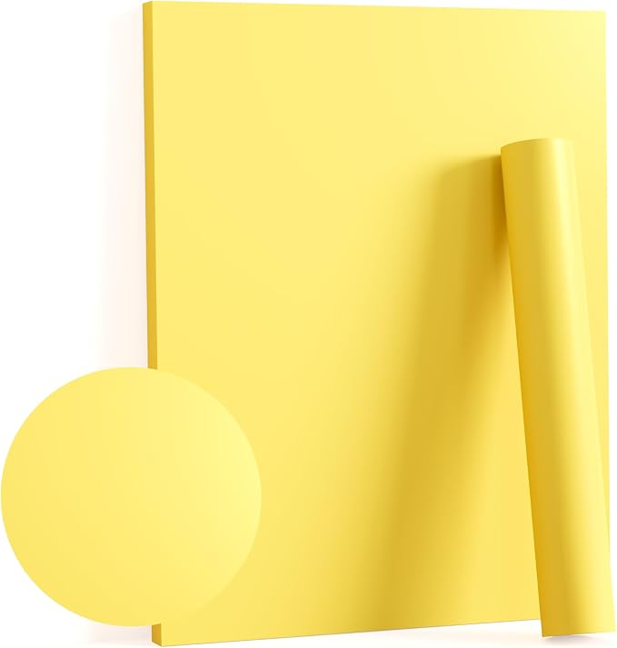 Dimoon 236''x17.7'' Yellow Peel and Stick Wallpaper Contact Paper Modern Self Adhesive Wall Paper Removable Renter Friendly Textured Solid Color Shelf Cabinet Vinyl Roll (236''x17.7'',Yellow) by DIYYOURMOON