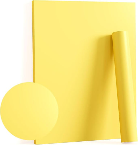Dimoon 236''x17.7'' Yellow Peel and Stick Wallpaper Contact Paper Modern Self Adhesive Wall Paper Removable Renter Friendly Textured Solid Color Shelf Cabinet Vinyl Roll (236''x17.7'',Yellow) by DIYYOURMOON