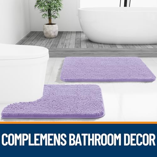 OLANLY Bathroom Runner Rugs 59x24, Extra Soft Absorbent Chenille Bath Rugs - Image 7