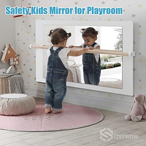 SLDIYWOW Shatterproof Full Body Wall Mirror Tiles, 8PCx12x12 Acrylic Tiles for Bedroom, Baby Kids Playroom, Over The Door Closet Mirror - Image 2