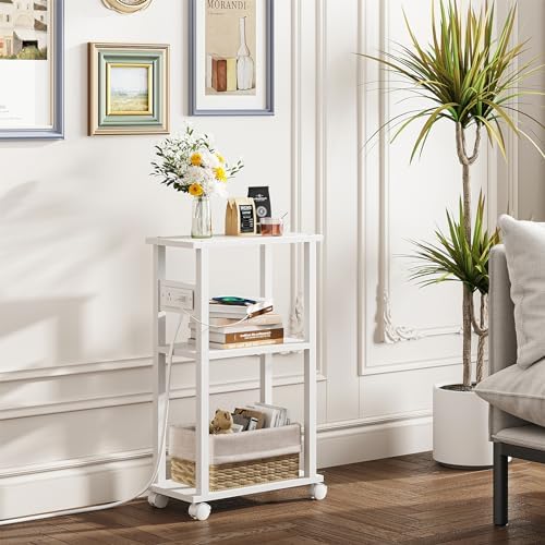 TUTOTAK Small Narrow Side Table, Set of 2 Skinny End Table - Image 5