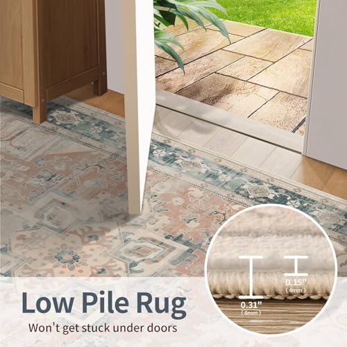 Rugxara 3x5 Entryway Rug, Vintage Boho Bedroom Area Rug - Image 6