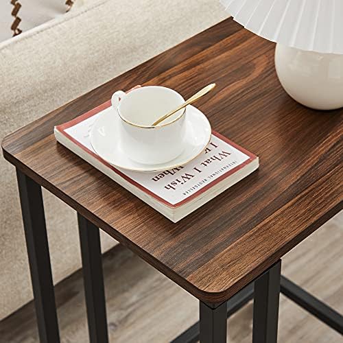 VASAGLE C Shape End Table for Couch or Sofa, Industrial Small Side Table - Image 6