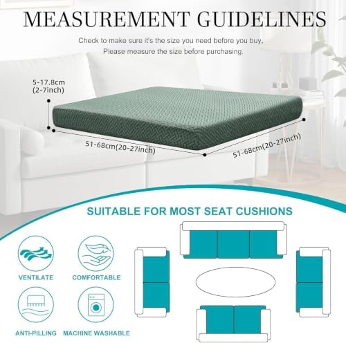 14 Pcs Outdoor Cushion Covers, Patio Sofa Cushion Covers Replacement - Image 2