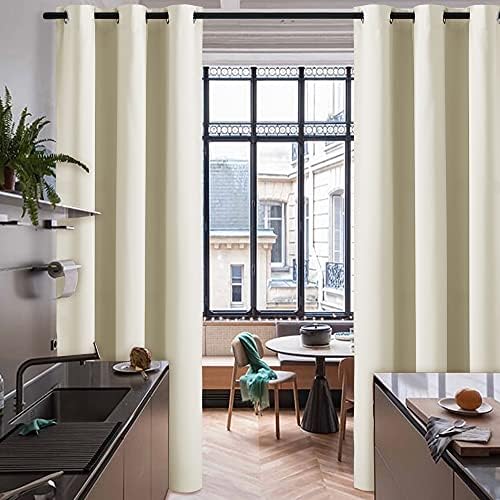 RYB HOME Blackout Curtains 96 inch Long Portable Privacy Screen Partitions - Image 2