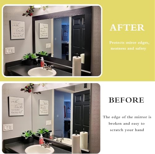 Teemall 10M Black Wood Grain Removable PVC Waterproof Border Wall Decor Removable Self Adhesive Kitchen Bathroom Tiles Sticker Wallpaper 4.2x390 (Black, 2" x 390") - Image 3