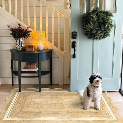 3x5 Entryway Rug - Small Washable Front Door Mat Outside Entrance - Image 4