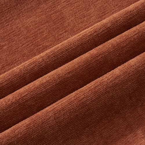 MIULEE Fall Rust Terracotta Chenille Couch Throw Pillow Covers, 20x20 - Image 2
