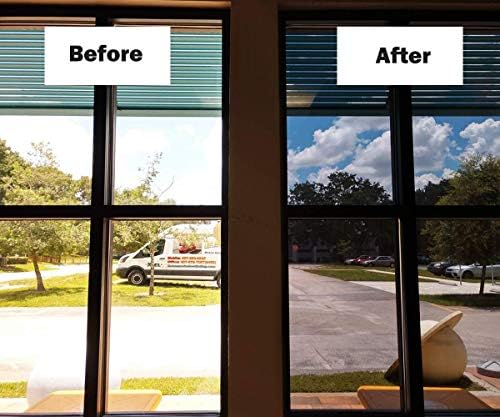 Niviy One Way Window Film Privacy Mirror Effect Self-Adhesive Window Tint UV Heat Control Glass Door Film for Home and Office, Black-Silver 29.5 x 118 inches - Image 2