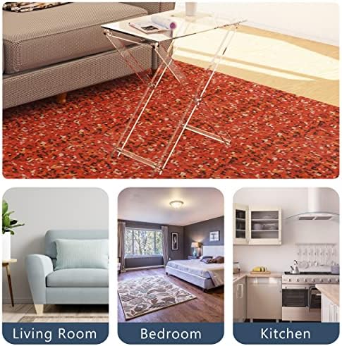 TV Tray Acrylic Folding TV Tray Table Foldable Furniture Modern Small Desk Space Saving Side Table for Living Room, Bed Room, Kitchen Serving Table Snack Eating Tables Easy Assembly - Image 4