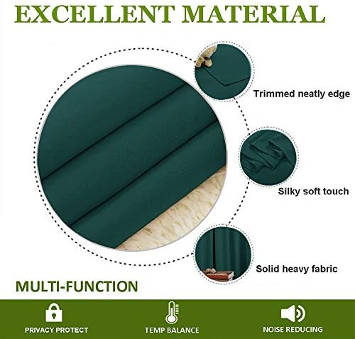 NICETOWN Thermal Insulated Room Dividers Curtains Screens Partitions, Full-Length Grommet Top Room Screen Divider Curtain Panel for Space Solution (Hunter Green, 1 Pack, 12.5ft Wide x 8ft Long) - Image 4
