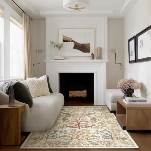 3x5 Small Area Rugs for Entryway: Machine Washable Rug Stain Resistant Non Slip Low Pile Soft Faux Wool Lightweight Entry Rug for Bedroom Living Room Kitchen Laundry Office Bathroom Front Door Indoor - Image 6