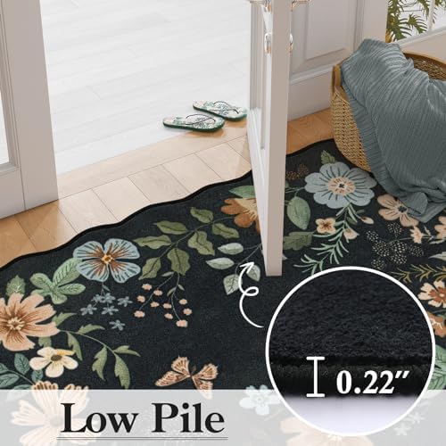 Lahome Floral 9x12 Area Rugs for Living Room, Soft Washable Bedroom Rugs - Image 5