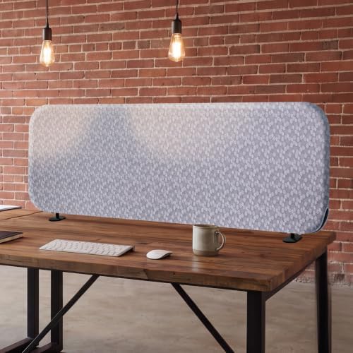 DECOLAB Desk Divider, Portable Tabletop Screen Partition 48"x18" Dandelion by DECOLAB