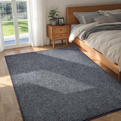 4x6 Grey Area Rug Non-Slip Washable Soft Thin for Bedroom Living Room - Image 2