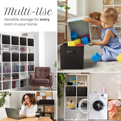 Reli. 13x13x13 Storage Cube Bins (8 Pack) | Large Cube Organizer Bins - Image 6