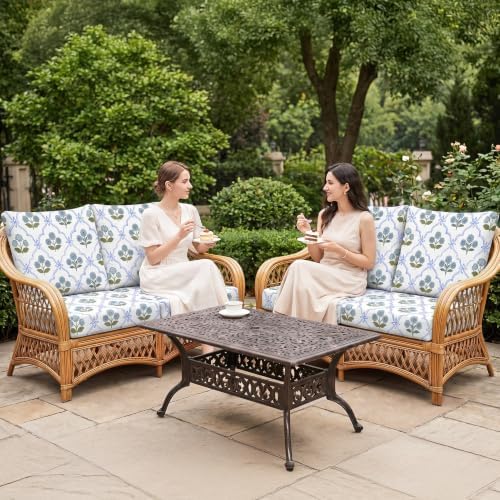 8Pcs Patio Cushion Covers Stretch Outdoor Furniture Protector Slipcovers - Image 2