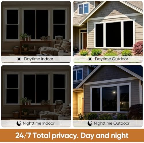 SUNBABY Blackout Window Film, 100% Light Blocking Static Cling, 29.5"x78.7" - Image 5