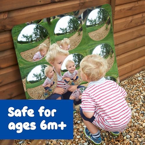 Spark & Wow Sensory Wall Toddler Mirror, 9 Bubbles, for Ages 6m+ - Image 2