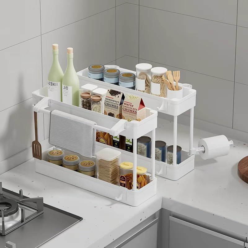 4 Tier Slim Storage Cart with Rolling Wheels (15.3" L x 4.7" W x 39.3" H) - Image 6