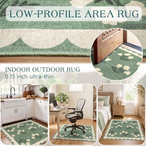3x3 Square Entryway Rug - Front Door Mat Indoor Outside Entrance - Image 5