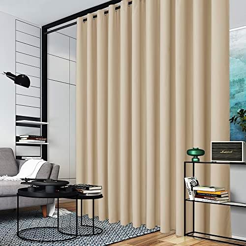 RYB HOME Room Divider Curtains Extra Wide Blackout for Living Room Bedroom - Image 2
