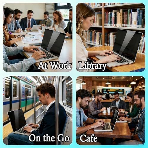 25 Inch computer privacy screen for 16:9 Monitor, Removable Anti-Glare Blue Light Filter & Anti-Scratch Protector Film, Privacy Shield for HP Dell Asus Acer Samsung Desktop Monitors (25" (16:9, 21.8×12.2 in)) - Image 7