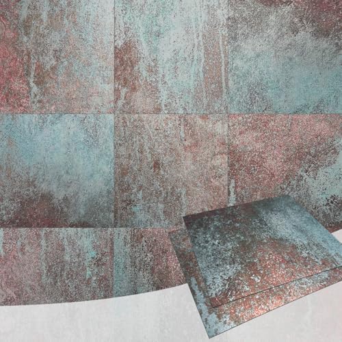 LiveInUrban Flat Metal Wall Panels Rustic Finish for Kitchen- Bronze by LiveInUrban