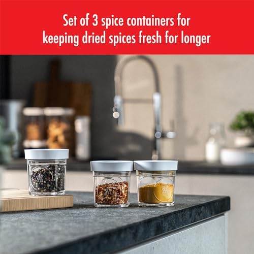 ZWILLING Fresh & Save Cube 3-pc Spice Set, Plastic, Airtight Dry Food Storage Container - Image 2