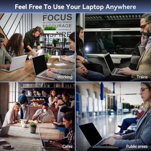 Laptop Privacy Screen 16 Inch Compatible With Lenovo Hp Dell Acer Asus Thinkpad Envy Xps, 16:9 Aspect Removable Anti Glare Blue Light Filter Protector, 16inch Computer Monitor Privacy Shield - Image 7