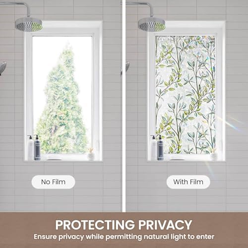 ADD.HERES Rainbow Window Privacy Film, Stained Glass Cling, 17.5" x 78.7" - Image 5