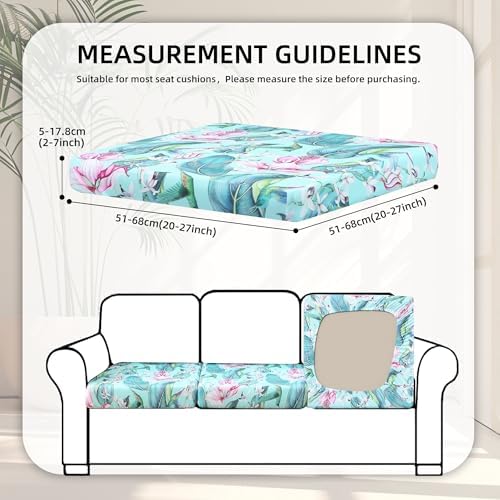 8 Pcs Outdoor Cushion Covers, Patio Sofa Cushion Covers Replacement - Image 2