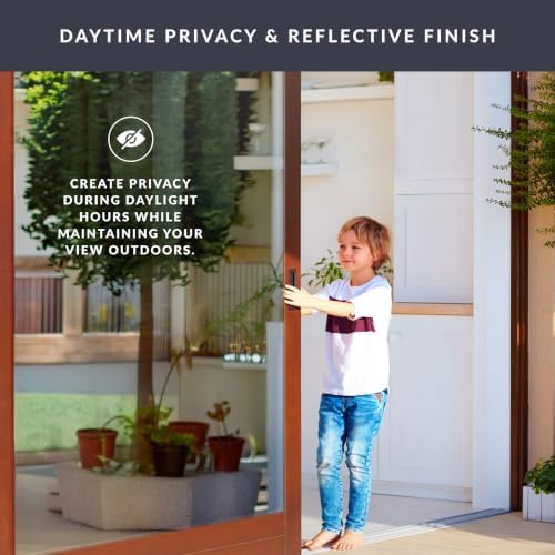 Black Energy Window Film by Artscape - Reflective Heat Reduction Film, Static Cling, One-Way Privacy, Reflective, Easy DIY Installation - 47.25 x 78 Inch - Image 5