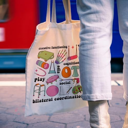 Occupational Therapy Canvas Tote - Mental Health, OT Appreciation Bag for Women - Image 3